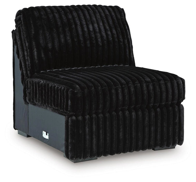 Midnight-Madness Sectional with Chaise