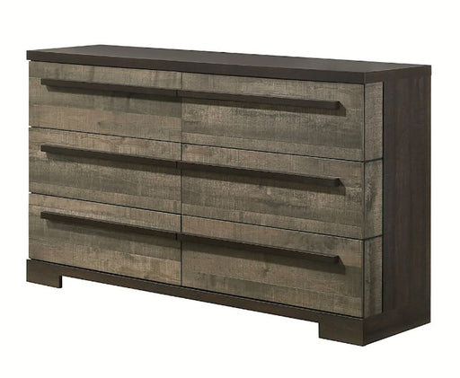 Crown Mark Furniture Remington 6 Drawer Dresser in Brown image