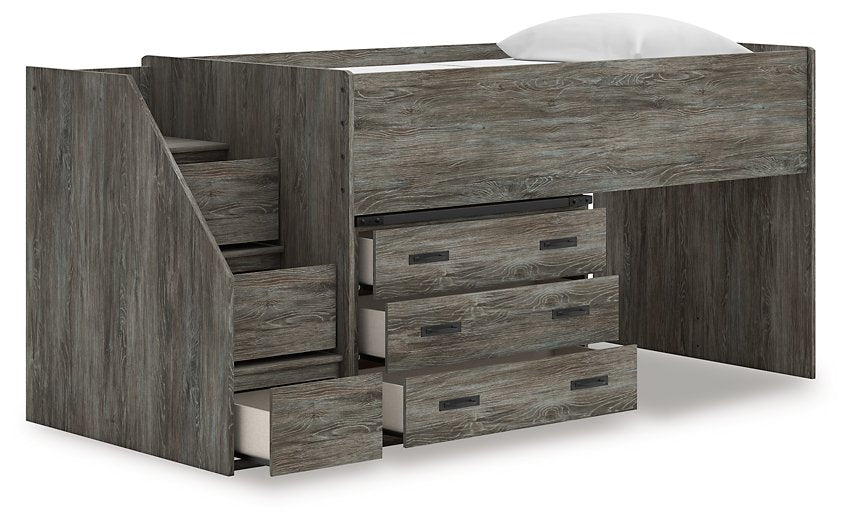Frandern Loft Bed with Drawer Storage