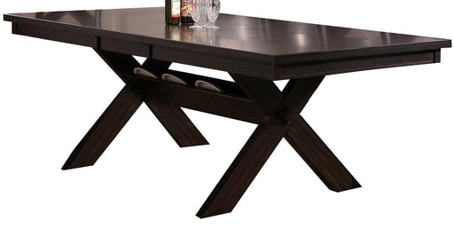 Crown Mark Havana Rectangular Trestle Dining Table in Dark Brown 2335T-4290 image