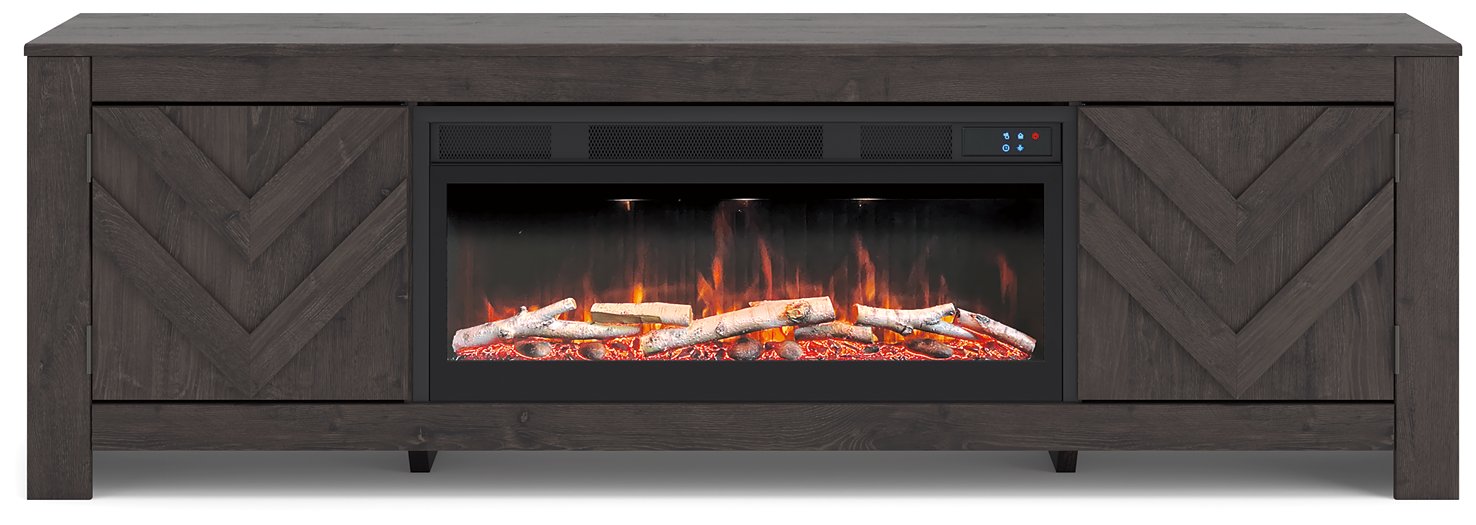 Cayboni 71" TV Stand with Electric Fireplace