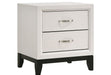 Crown Mark Akerson Nightstand in Chalk image