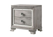 Crown Mark Vail Nightstand in Grey image
