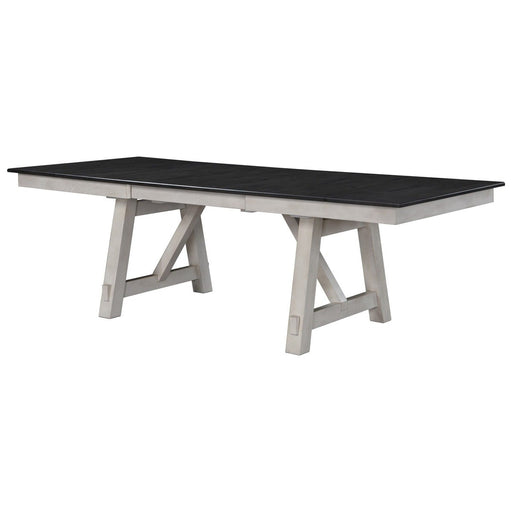 Crown Mark Maribelle Rectangular Dining Table in Chalk/Grey image